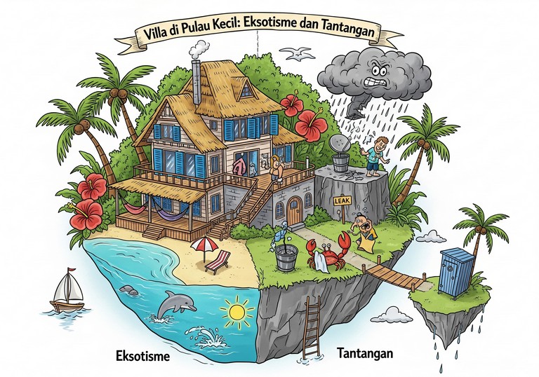 Villa di Pulau Kecil: Eksotisme dan Tantangan