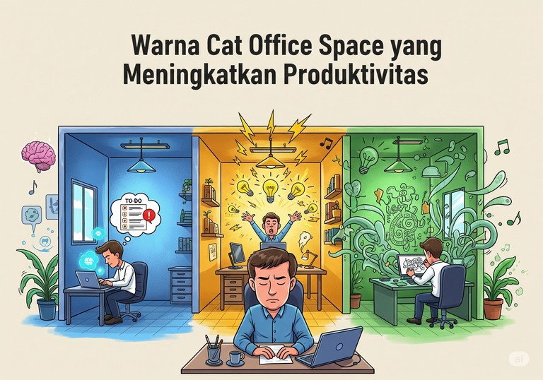 Warna Cat Office Space yang Meningkatkan Produktivitas