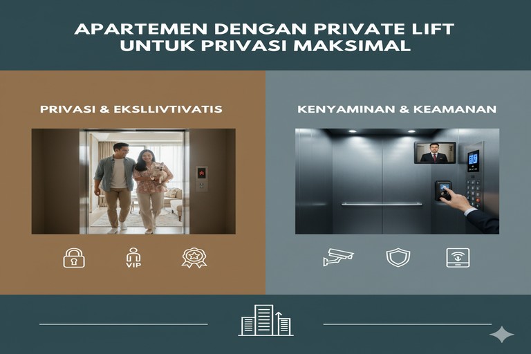 Apartemen dengan Private Lift untuk Privasi Maksimal