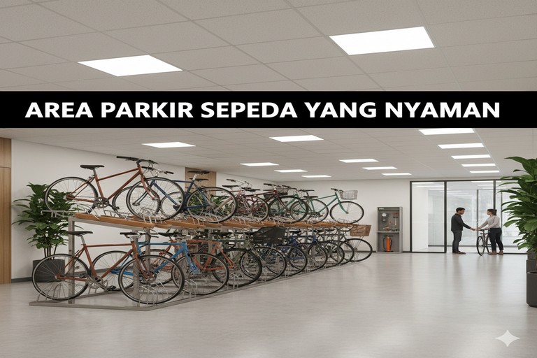 Area Parkir Sepeda yang Nyaman