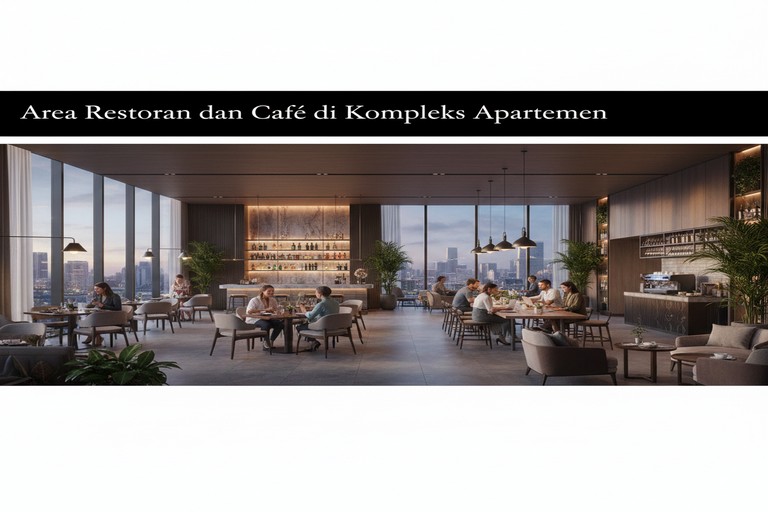 Area Restoran dan Café di Kompleks Apartemen