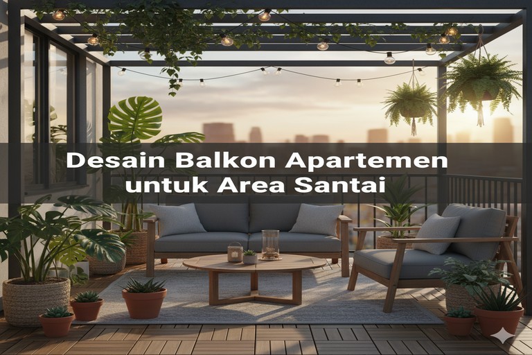 Desain Balkon Apartemen untuk Area Santai