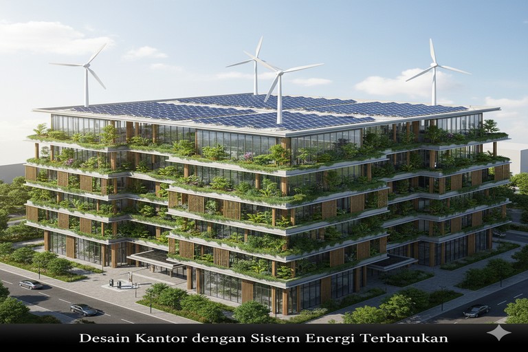 Desain Kantor dengan Sistem Energi Terbarukan