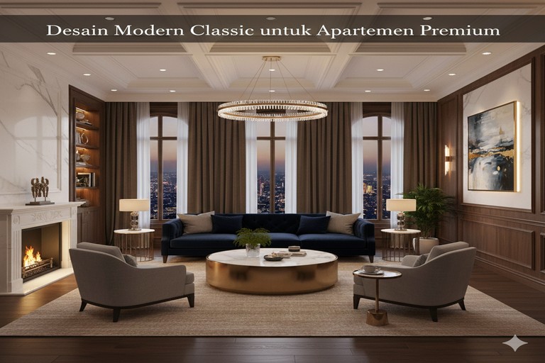 Desain Modern Classic untuk Apartemen Premium