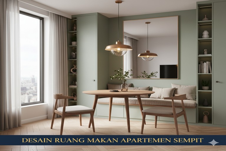 Desain Ruang Makan Apartemen Sempit