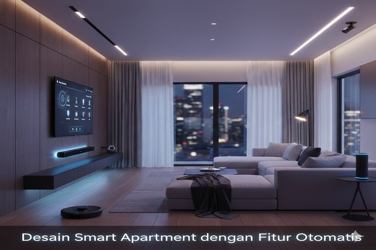 Desain Smart Apartment dengan Fitur Otomatis