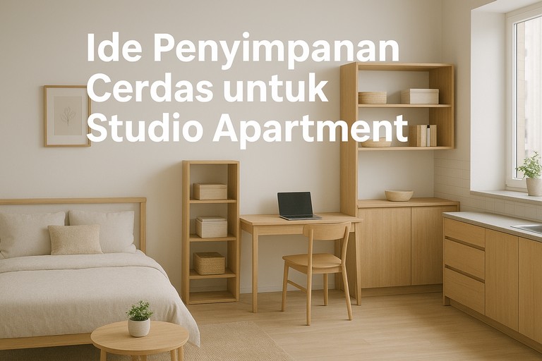 Ide Penyimpanan Cerdas untuk Studio Apartment