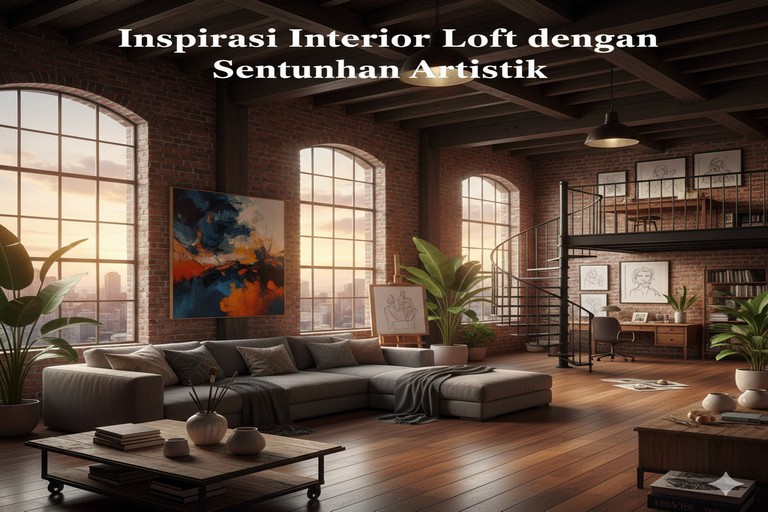 Inspirasi Interior Loft dengan Sentuhan Artistik
