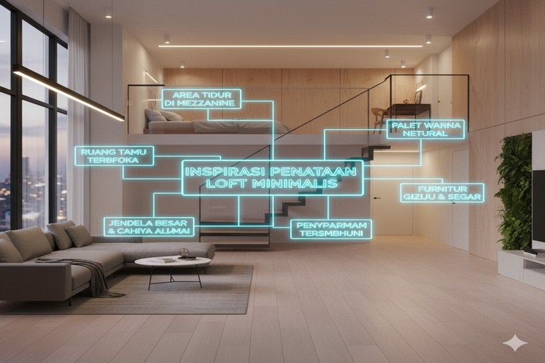 Inspirasi Penataan Loft Minimalis