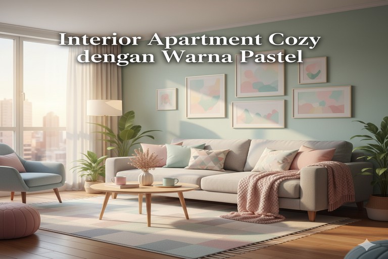 Interior Apartment Cozy dengan Warna Pastel