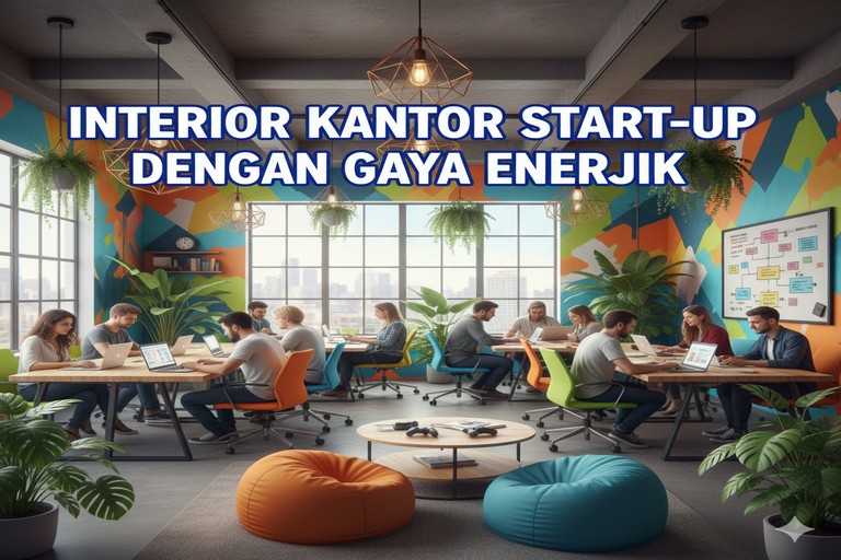 Interior Kantor Start-Up dengan Gaya Enerjik