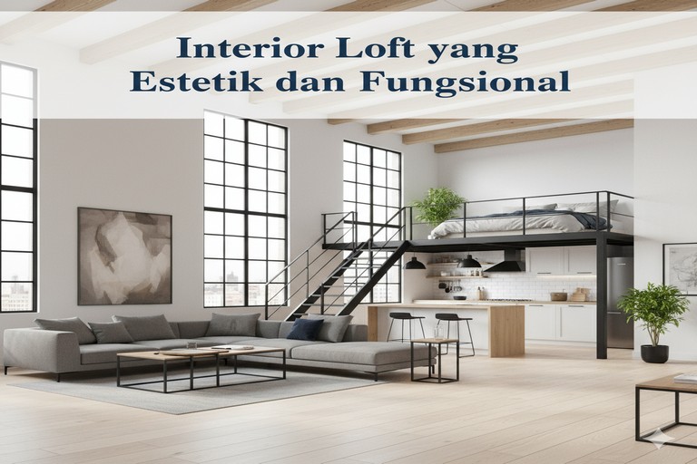 Interior Loft yang Estetik dan Fungsional