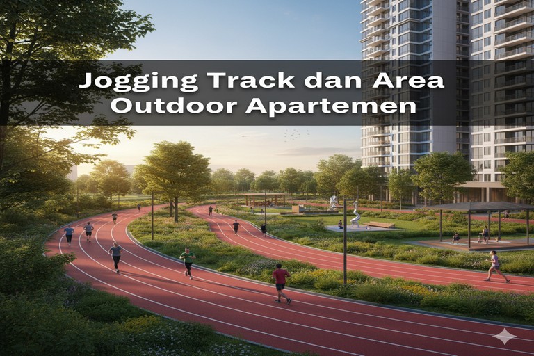Jogging Track dan Area Outdoor Apartemen