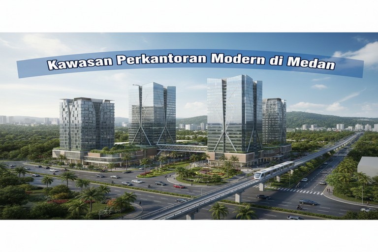 Kawasan Perkantoran Modern di Medan