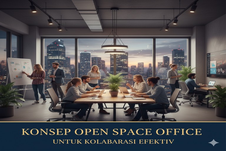 Konsep Open Space Office untuk Kolaborasi Efektif