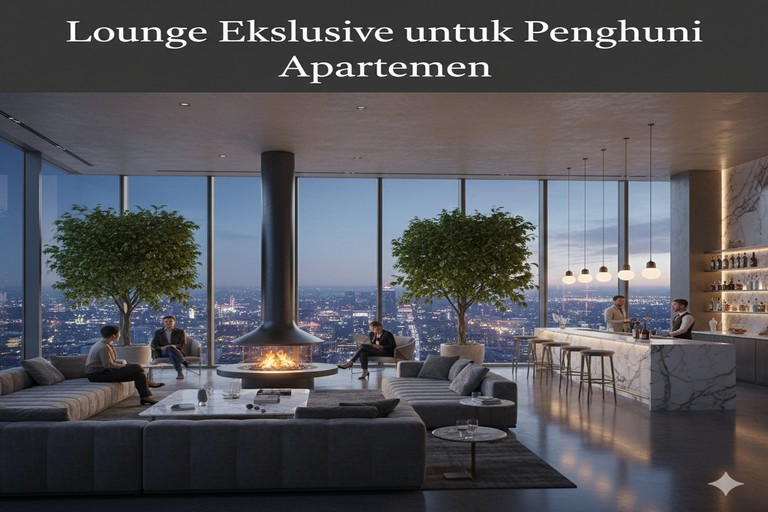 Lounge Eksklusif untuk Penghuni Apartemen
