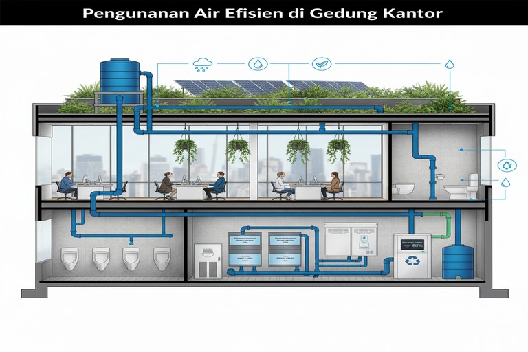 Penggunaan Air Efisien di Gedung Kantor