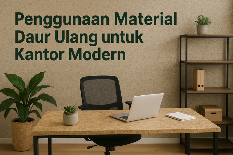 Penggunaan Material Daur Ulang untuk Kantor Modern