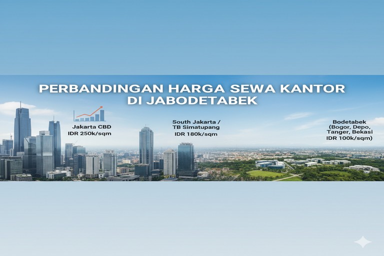 Perbandingan Harga Sewa Kantor di Jabodetabek