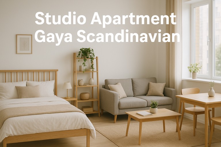 Studio Apartment Gaya Scandinavian