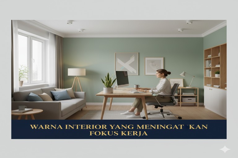 Warna Interior yang Meningkatkan Fokus Kerja