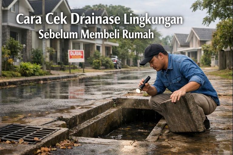 Cara Cek Drainase Lingkungan Sebelum Membeli Rumah