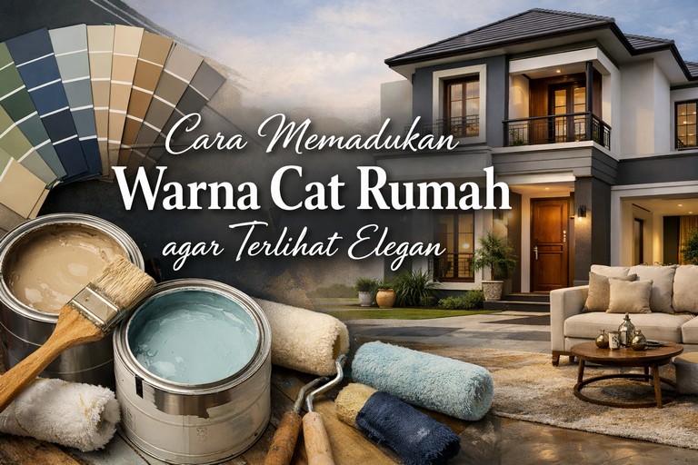 Cara Memadukan Warna Cat Rumah agar Terlihat Elegan
