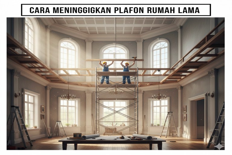 Cara Meninggikan Plafon Rumah Lama