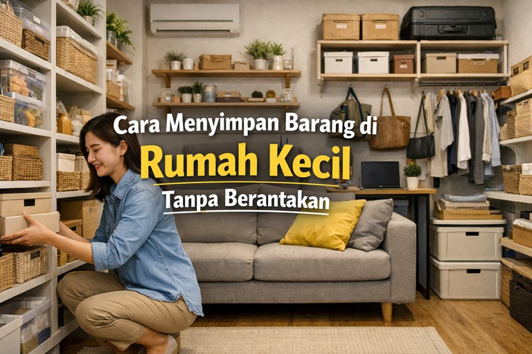 Cara Menyimpan Barang di Rumah Kecil Tanpa Berantakan