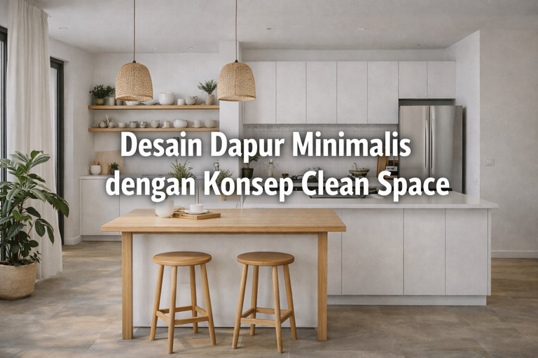 Desain Dapur Minimalis dengan Konsep Clean Space