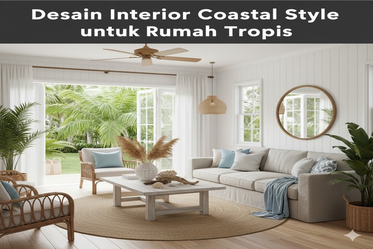 Desain Interior Coastal Style untuk Rumah Tropis