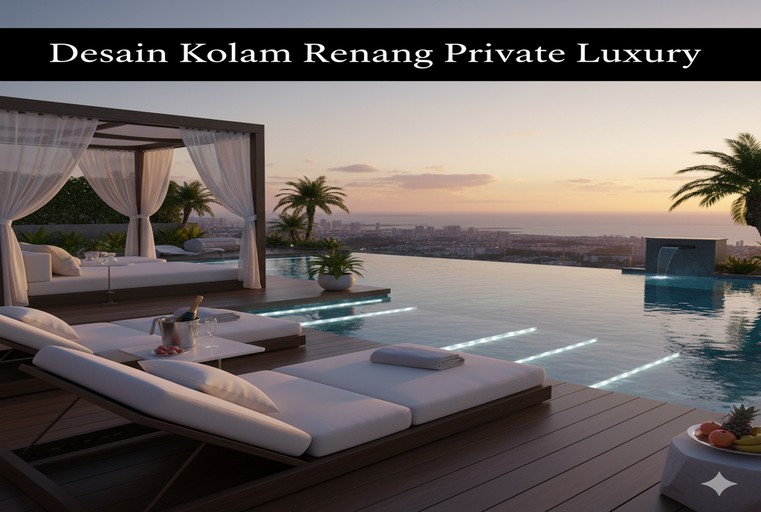 Desain Kolam Renang Private Luxury