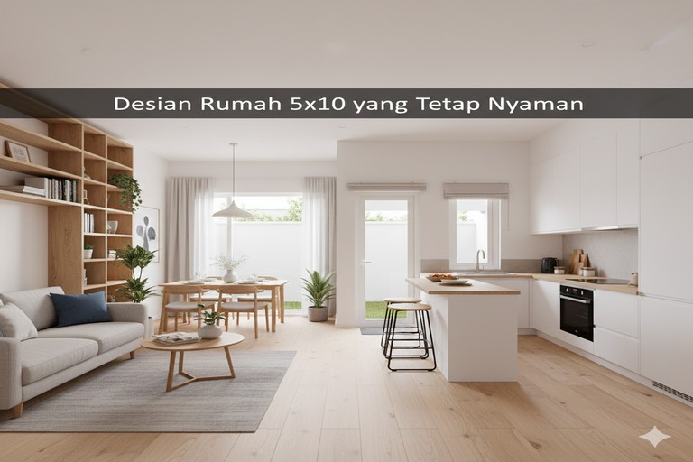 Desain Rumah 5x10 yang Tetap Nyaman