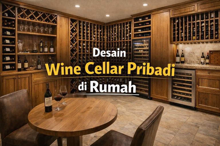 Desain Wine Cellar Pribadi di Rumah