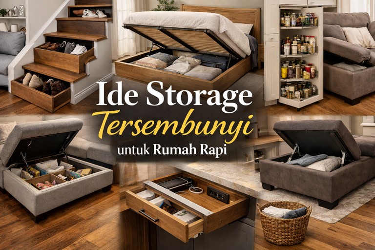 Ide Storage Tersembunyi untuk Rumah Rapi