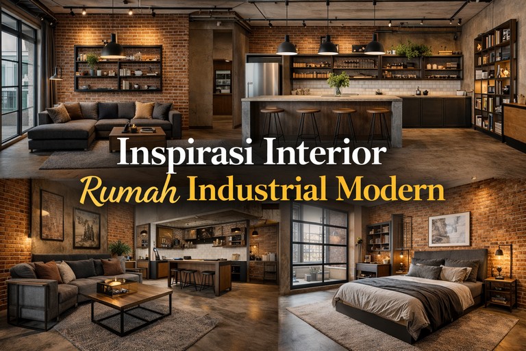Inspirasi Interior Rumah Industrial Modern