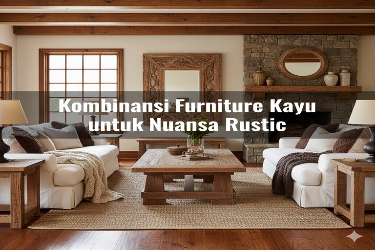 Kombinasi Furniture Kayu untuk Nuansa Rustic