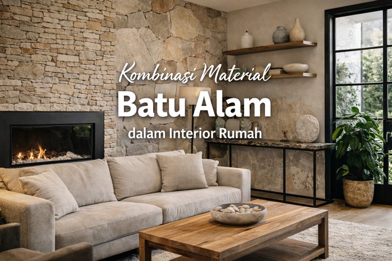 Kombinasi Material Batu Alam dalam Interior Rumah