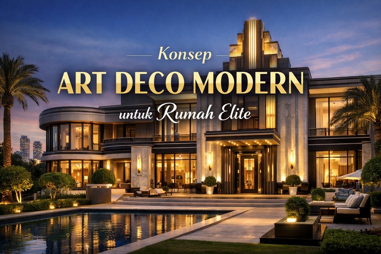 Konsep Art Deco Modern untuk Rumah Elite