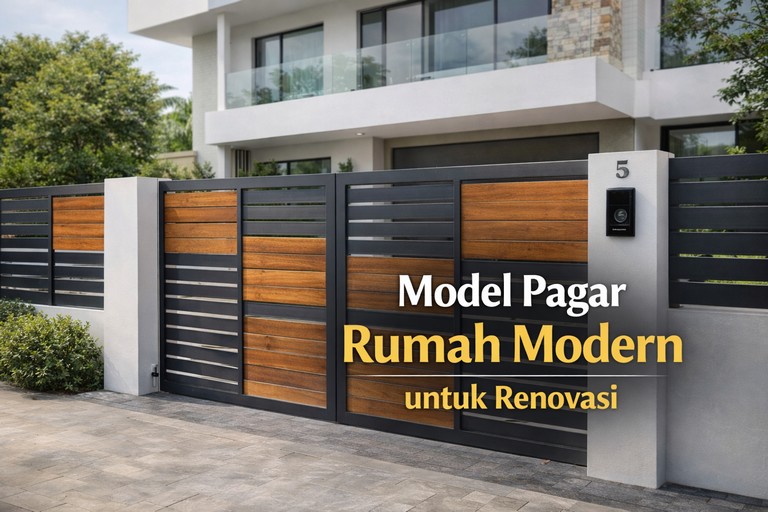 Model Pagar Rumah Modern untuk Renovasi