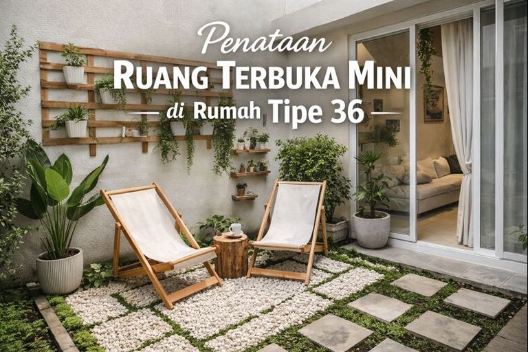 Penataan Ruang Terbuka Mini di Rumah Tipe 36