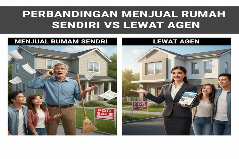 Perbandingan Menjual Rumah Sendiri vs Lewat Agen