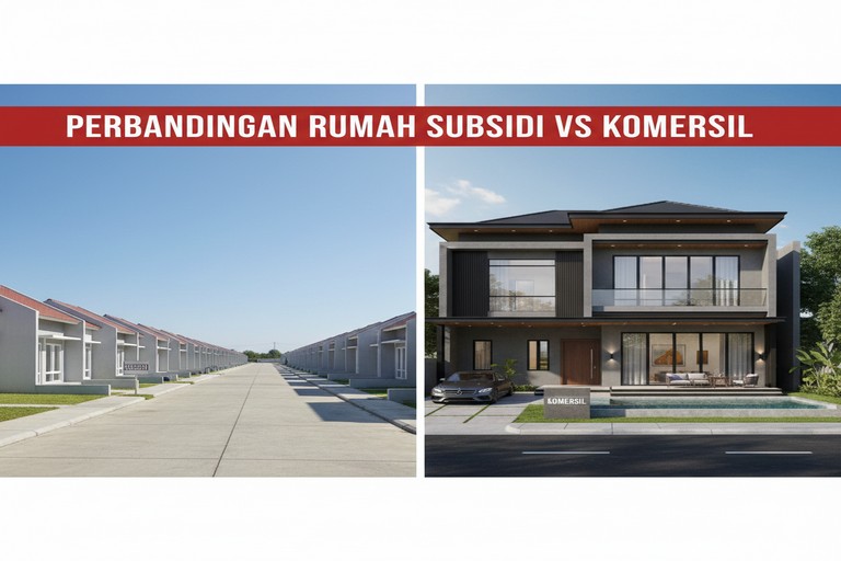 Perbandingan Rumah Subsidi vs Komersil