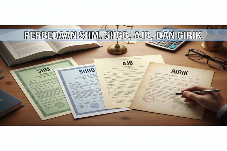 Perbedaan SHM, SHGB, AJB, dan Girik