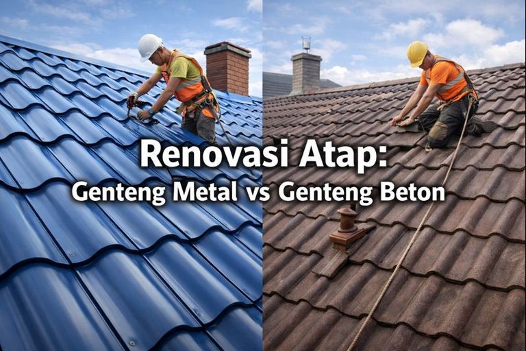 Renovasi Atap: Genteng Metal vs Genteng Beton