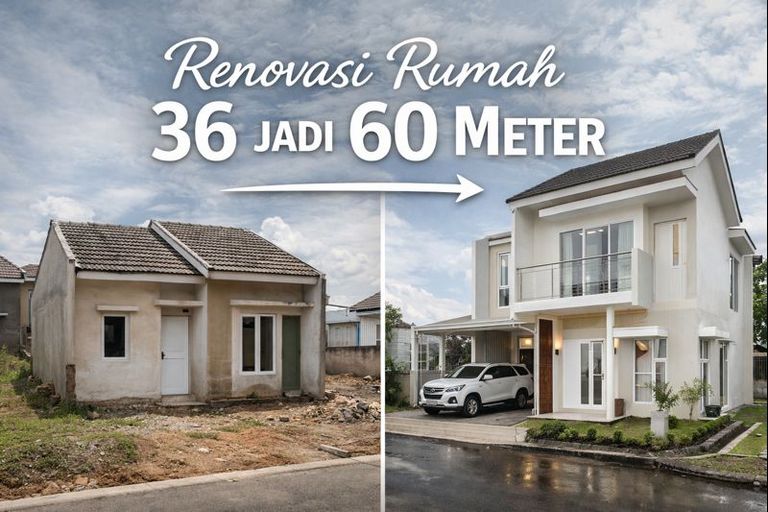Renovasi Rumah 36 Jadi 60 Meter