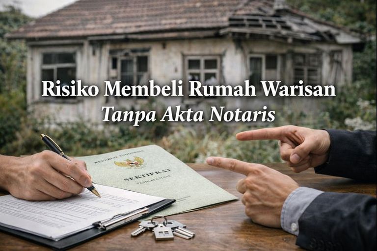 Risiko Membeli Rumah Warisan Tanpa Akta Notaris