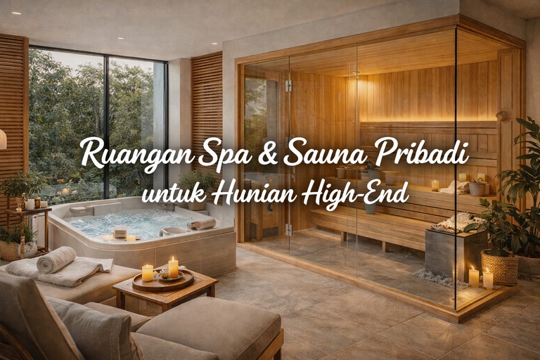 Ruangan Spa & Sauna Pribadi untuk Hunian High-End