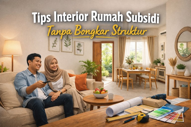 Tips Interior Rumah Subsidi Tanpa Bongkar Struktur