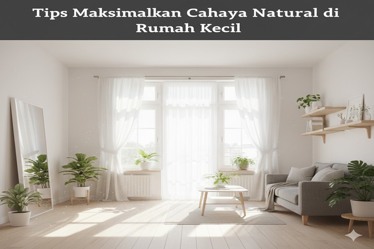 Tips Maksimalkan Cahaya Natural di Rumah Kecil
